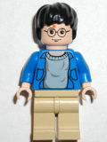 LEGO hp059 Harry Potter, Blue Open Shirt Torso, Tan Legs, Light Flesh Hands & Head (set 4755)